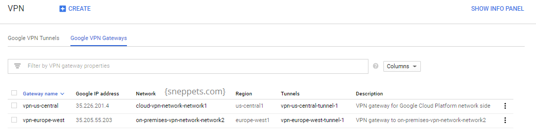 gcp vpn example