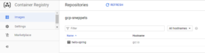 google container registry docker image