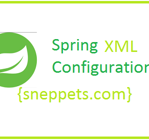 spring xml configuration