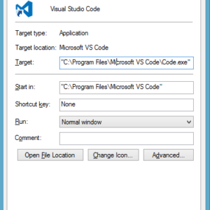 visual studio code install path