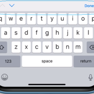 done tool bar keyboard ios ionic app