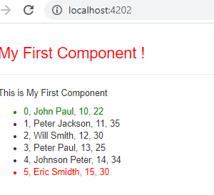 ngFor loop with index, first and last element angular