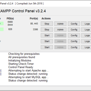 Check XAMPP version on Windows