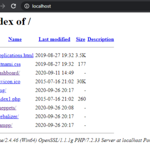 xampp redirects to localhost/dashboard instead of directories and files