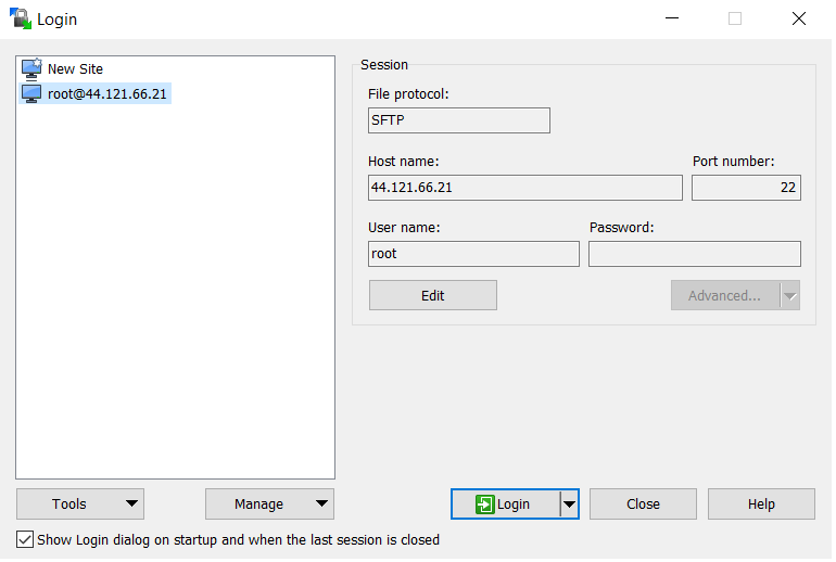 connect VM using private key and SFTP in WinSCP