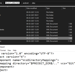 Invalid VCS root mapping android studio