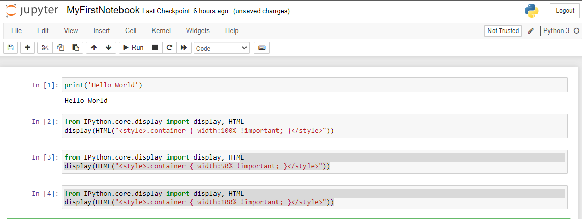 change the default theme in Jupyter Notebook