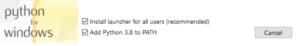 How to install Python 3.8.5 on Windows 10 machine wizard