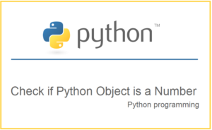 Check if Python Object is a Number