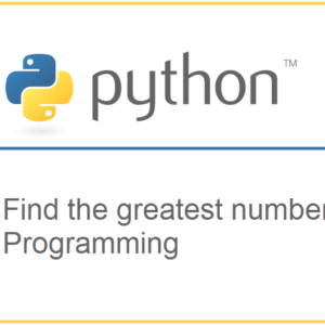 Python program to find the greatest of three numbers