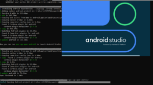 Run ionic app in android studio emulator