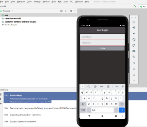 Run ionic app in android studio emulator