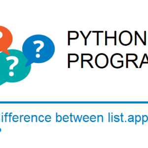 Difference between Python’s list methods append and extend