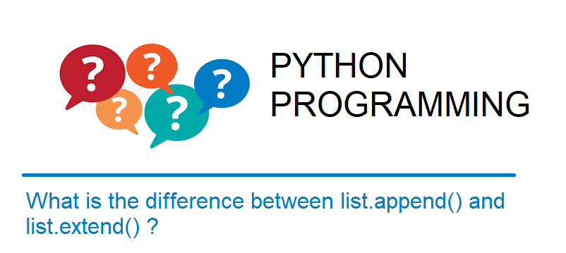 Difference between Python’s list methods append and extend