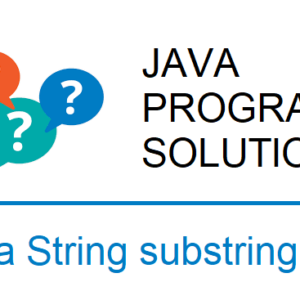 java string substring program