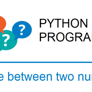 Python program to find difference between two given numbers