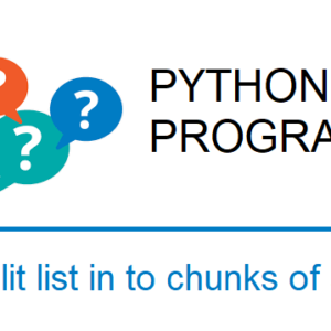 Split list in to chunks of size n in Python