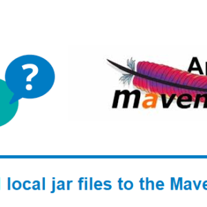 Add or install local jar files to the Maven Project