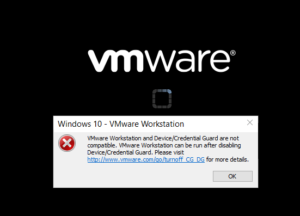 Vmware workstation player and device/credential guard not compatible