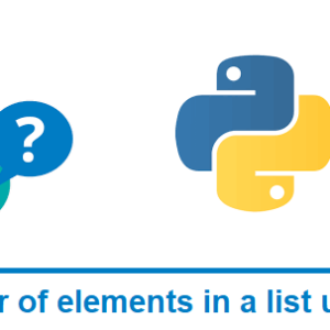 Get number of elements in a list – Python