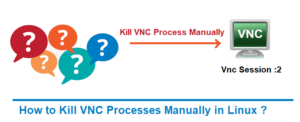 You’ll have to kill the Xvnc process manually